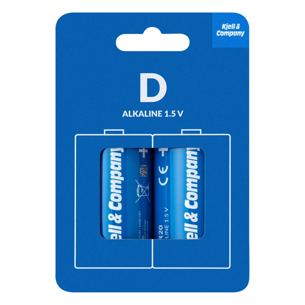 Kjell & Company D-batterier (LR20) 2-pack