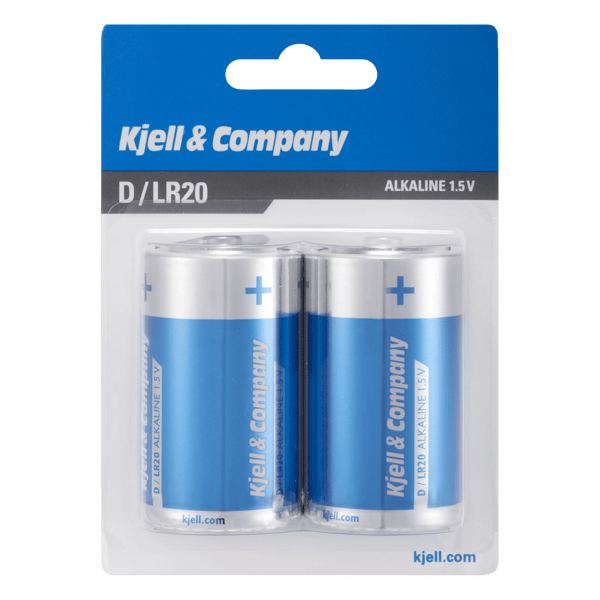 Kjell & Company D-batterier (LR20) 2-pack