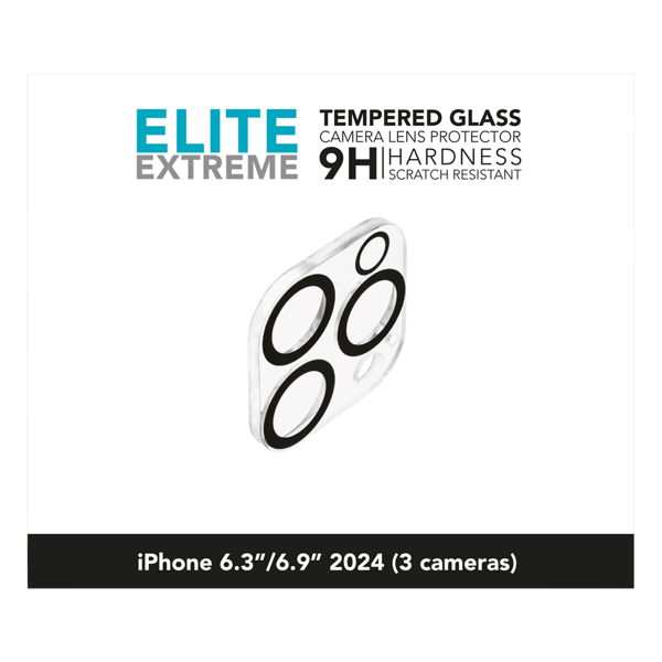 Linocell Elite Extreme Skydd för kameramodulen iPhone 16 Pro och 16 Pro Max