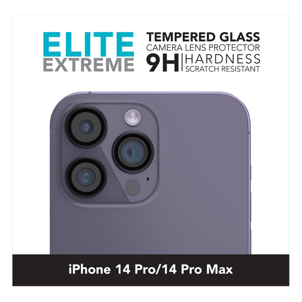 Linocell Elite Extreme Skydd för kameralinsen iPhone 14 Pro och Pro Max