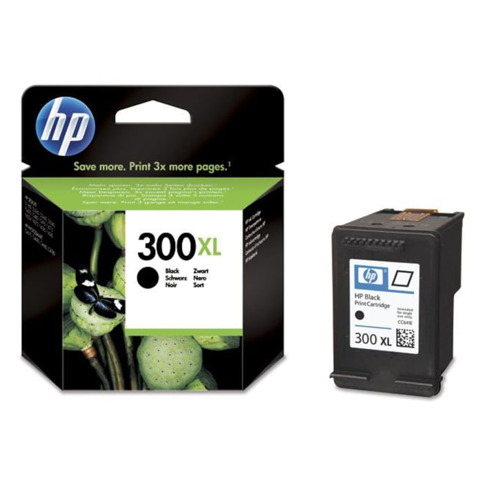 HP 300XL Bläckpatron Svart. Originalbläck för HP-skrivare