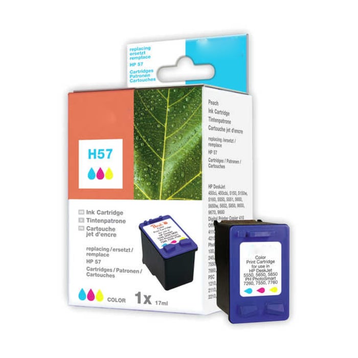 Peach Bläckpatron motsvarar HP 57 Flera färger | Kontor - Skrivare & tillbehör - Bläckpatroner - HP | GameStuff