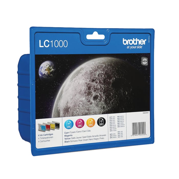 Brother LC1000 Bläckpatron 4-pack | Kontor - Skrivare & tillbehör - Bläckpatroner - Brother | GameStuff