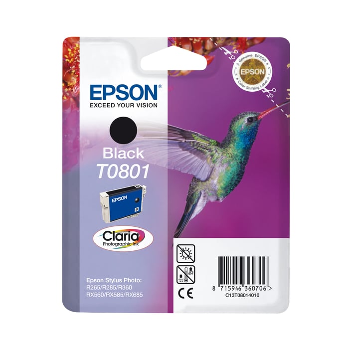 Epson T0801 Blekkpatron - Svart