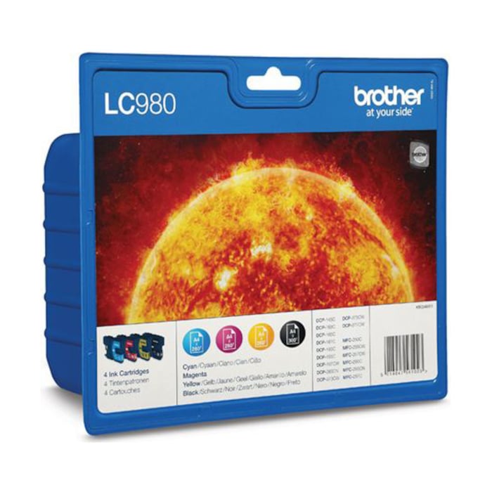 Brother LC980 Bläckpatron 4-pack | Kontor - Skrivare & tillbehör - Bläckpatroner - Brother | GameStuff