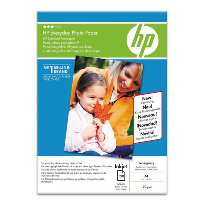 HP Everyday Fotopapper A4 100-pack | Kontor - Skrivare & tillbehör - Papper - Fotopapper | GameStuff