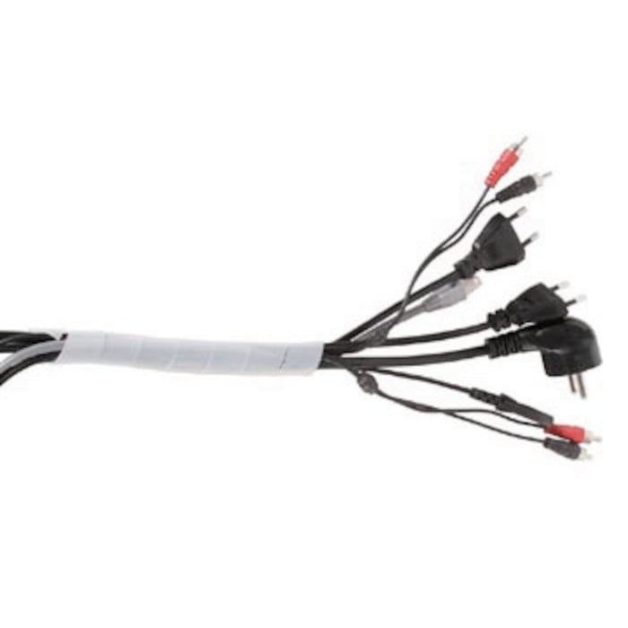 Kabelspiral gjennomsiktig 15 mm