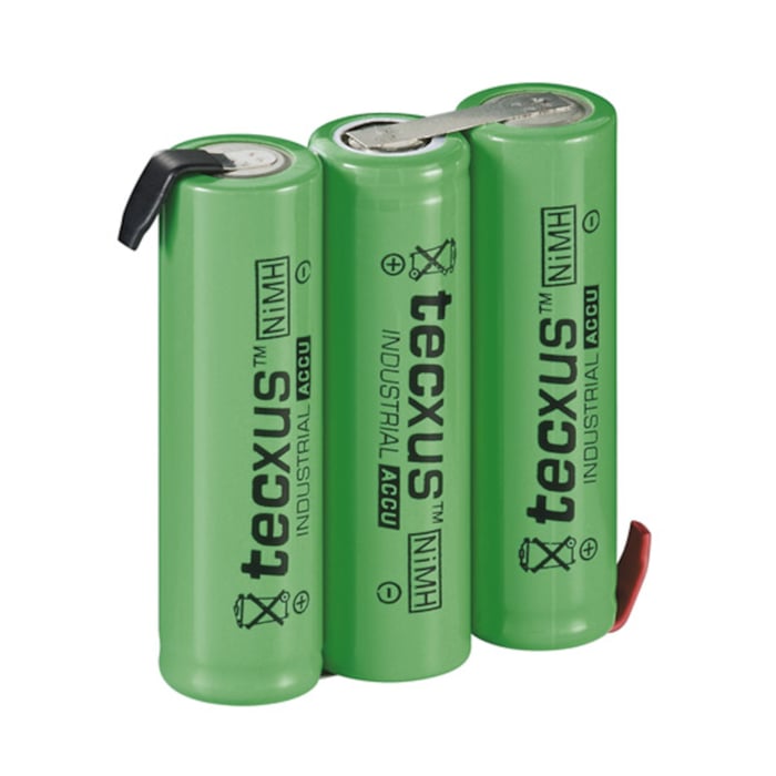 NiMH2 3xAA-batteri 3,6 V 2100 mAh