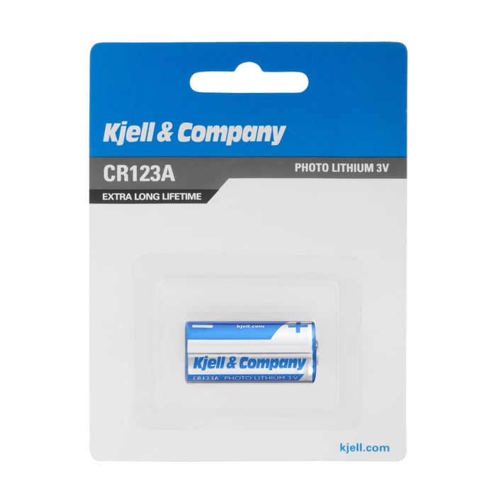 Kjell & Company CR123A Litiumbatteri 1-pack | El & verktyg - Batterier - Fotobatterier | GameStuff
