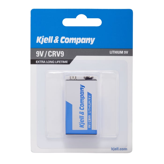 Kjell & Company 9 V-litiumbatteri (CR-V9) | El & verktyg - Batterier - Batterier till brandvarnare | GameStuff