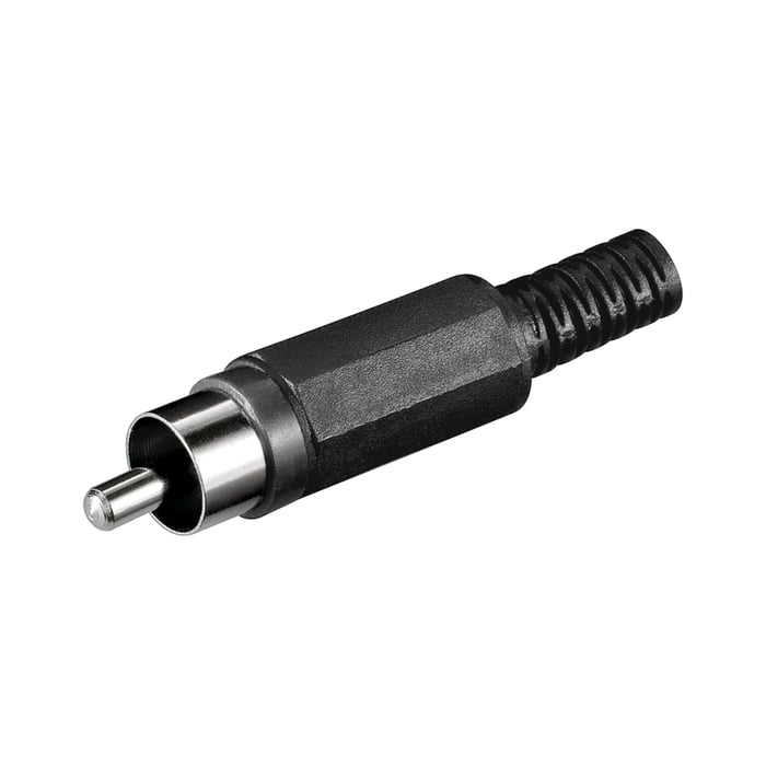 Luxorparts RCA-kontakt Hane Svart