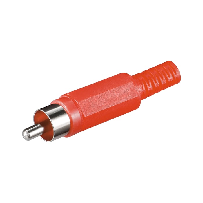 Luxorparts RCA-kontakt Hane Röd