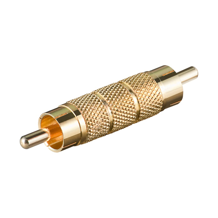 Luxorparts Dubbelhane RCA Guldpläterad