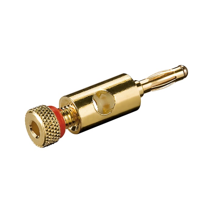 Banankontakt 4 mm Röd