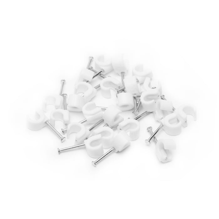 Kabelklammer för rund kabel 5-7 mm 100-pack