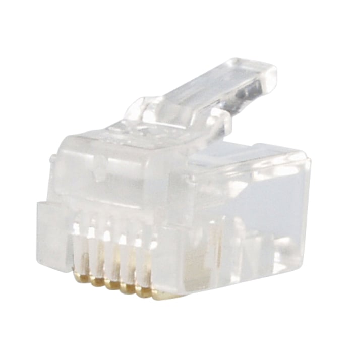 RJ12-kontakt för flat telekabel 10-pack | Hem & fritid - Fast telefoni - Installation - Uttag, kontakter - Telejack med modul | GameStuff