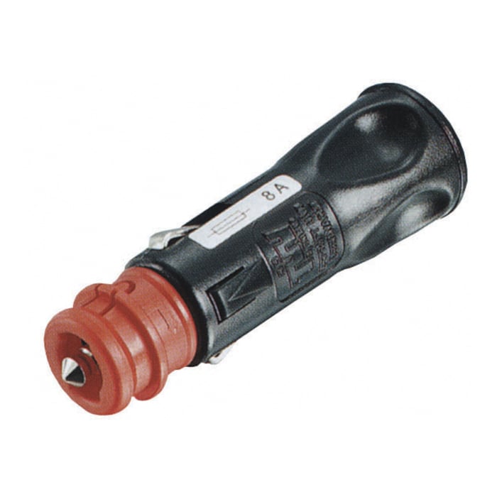 Universal 12 V-kontakt 12 och 21 mm 8 A-säkring