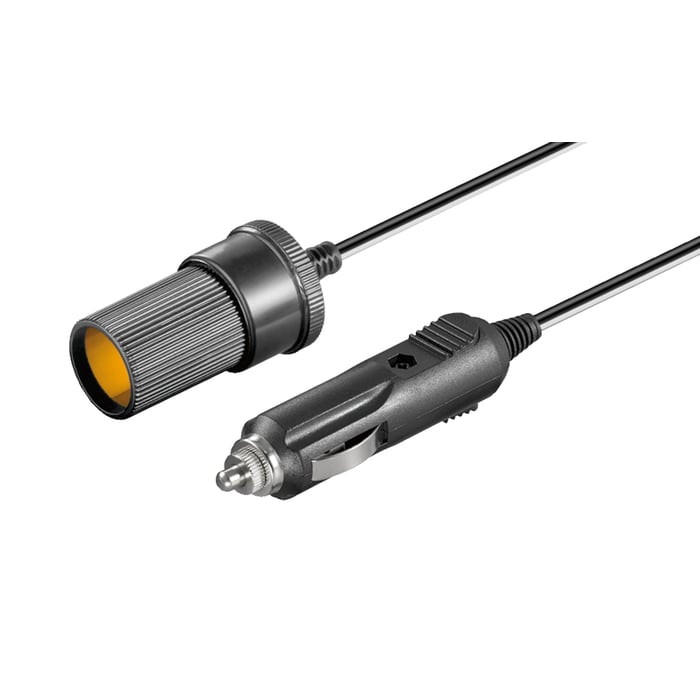 Förlängningskabel för 12 V-uttag 21 mm