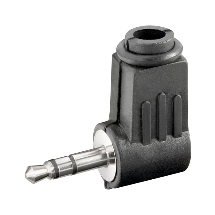 Vinklad 3,5 mm-kontakt Hane Stereo | Ljud & bild - Kablar & adaptrar - 3,5 mm - 3,5 mm-kontakter | GameStuff