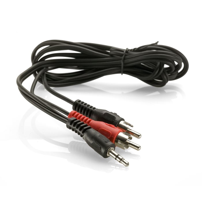 Luxorparts Ljudkabel 3,5 mm till 2x RCA 1,5 m svart