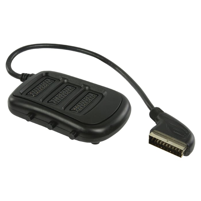 Scart-switch 3-vägs