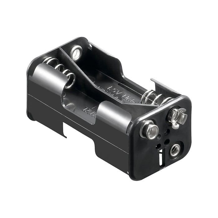 Batterihållare för 4x AA med batterikontakt | El & verktyg - Batterier - Batterihållare | GameStuff