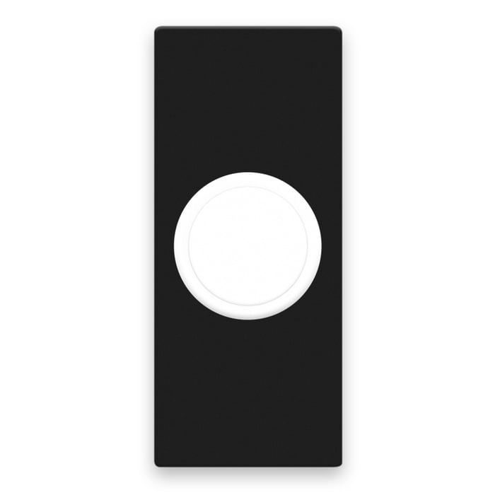 Tryckknapp för dörrklocka Svart | Säkerhet & övervakning - Dörrklockor - Fast montering | GameStuff