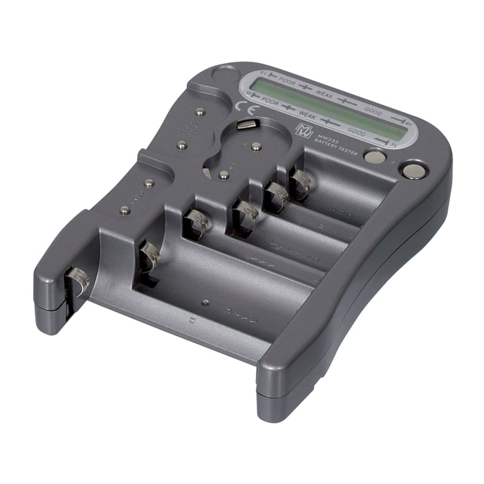 Batteritestare med LCD-display | El & verktyg - Mätinstrument - Batteritestare | GameStuff