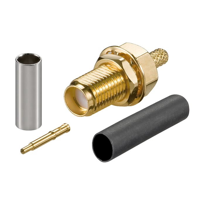 RP-SMA-hona för RG174 | Nätverk - Trådlöst nätverk - WLAN-antenner - Kablage, kontakter | GameStuff