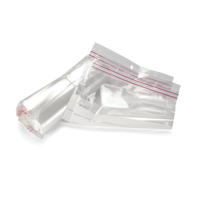 Zip-påse med skrivfält 150x200 mm, 100-pack | El & verktyg - Elektronik - Zip-påsar | GameStuff