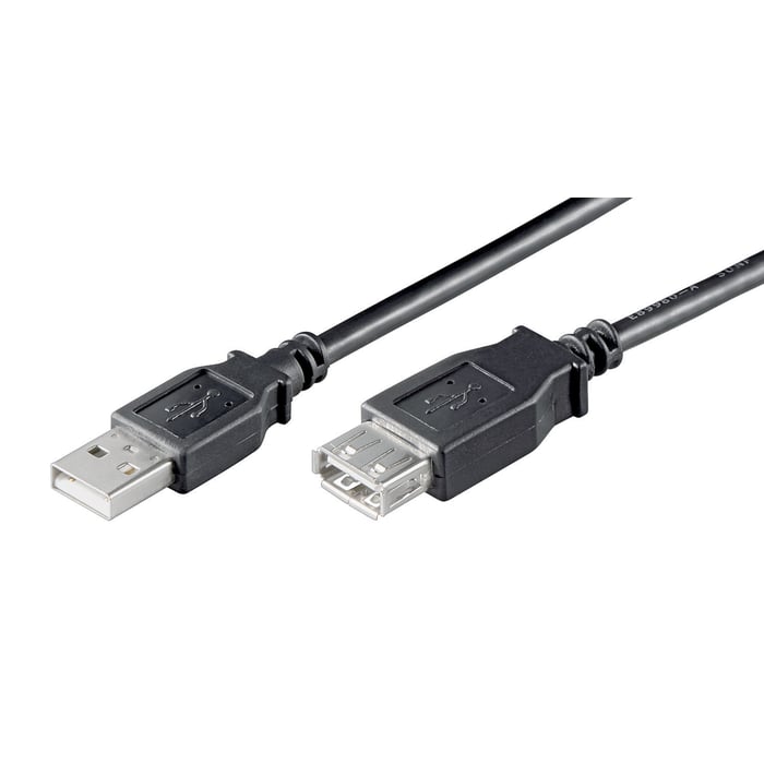 Förlängningskabel för USB Svart 5 m