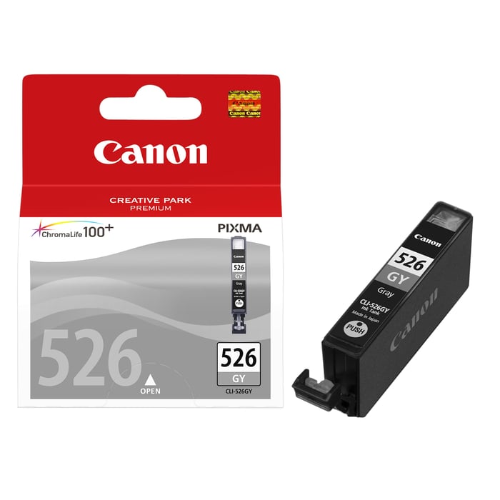 Canon CLI-526GY Bläckpatron Grå | Kontor - Skrivare & tillbehör - Bläckpatroner - Canon | GameStuff