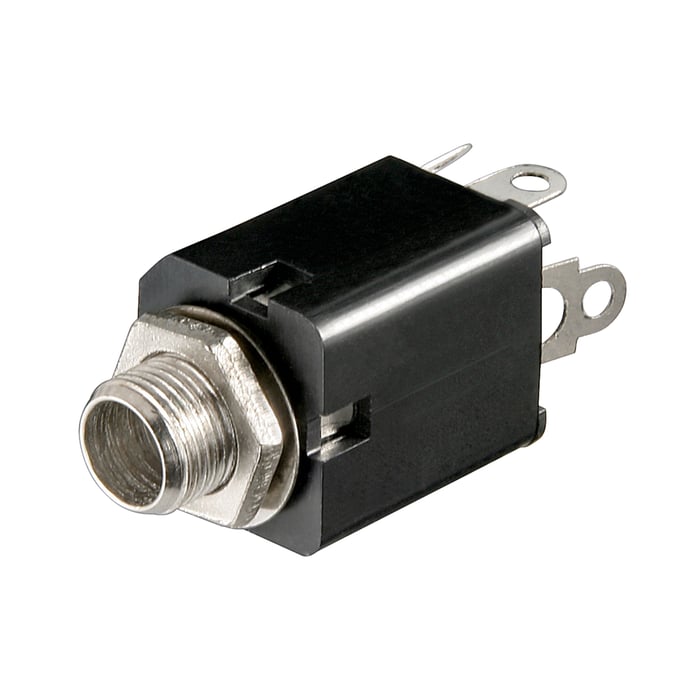 Chassikontakt med brytare 6,3 mm Stereo | Ljud & bild - Kablar & adaptrar - 6,3 mm - 6,3mm-kontakt | GameStuff