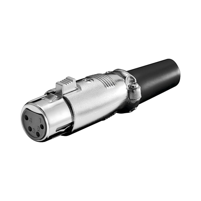 XLR-kontakt 4-polig Hona