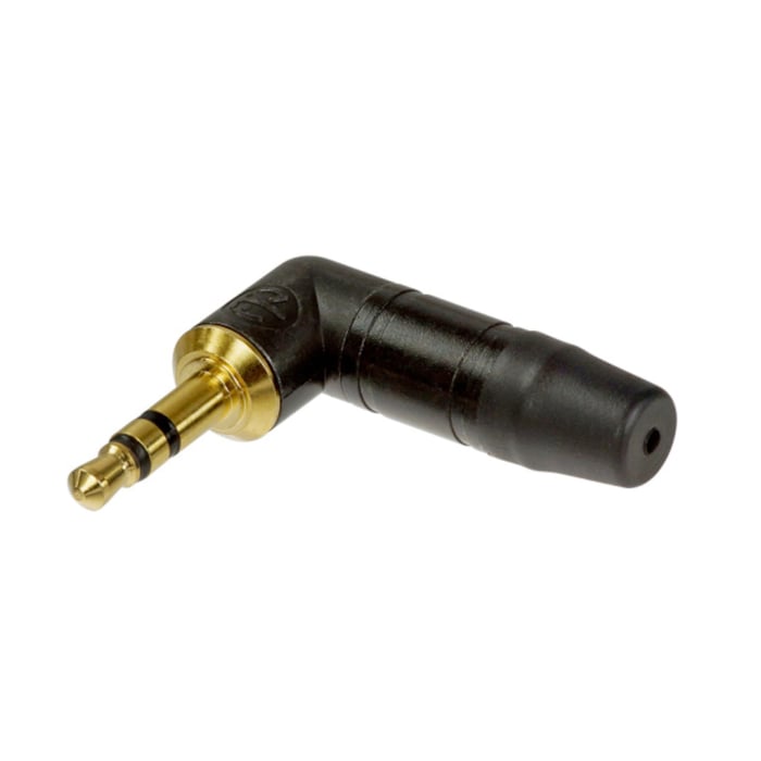 Neutrik 3,5 mm-hane Stereo Vinklad | Ljud & bild - Ljudkablar och videokablar - Lösa ljud-kontakter – 3,5 mm, 6,3 mm, DIN och mer | GameStuff
