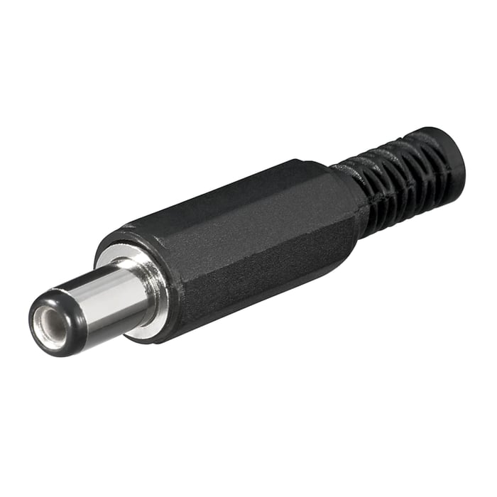 DC-kontakt med lödanslutning 5,5x2,1x9 mm