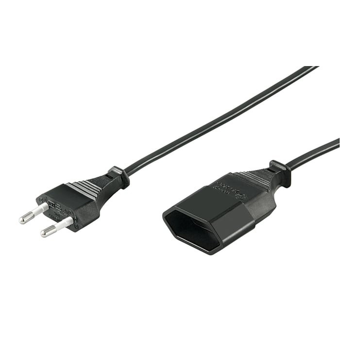 Luxorparts Förlängningskabel Ojordad 5 m (EU) | Kablar & kontakter - Strömkablar - Förlängningskablar | GameStuff