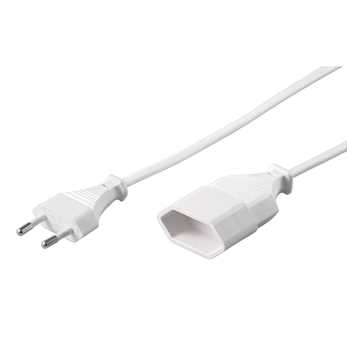 Luxorparts Förlängningskabel Ojordad 5 m (EU) | Kablar & kontakter - Strömkablar - Förlängningskablar | GameStuff