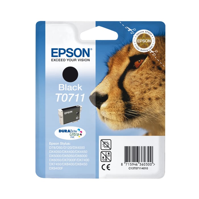 Epson T0711 Bläckpatron Svart