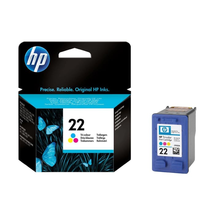 HP 22 Bläckpatron Flera färger