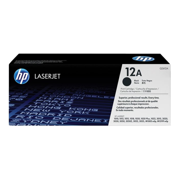 HP Toner 12A - Svart