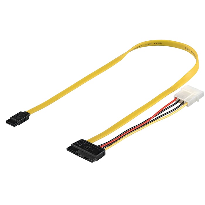 Adapterkabel Sata med ström och data | Dator - Datorkomponenter - Datorkablar - Kablar till hårddisk | GameStuff