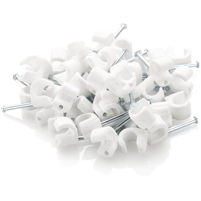Kabelklammer för rund kabel 7-10 mm 100-pack