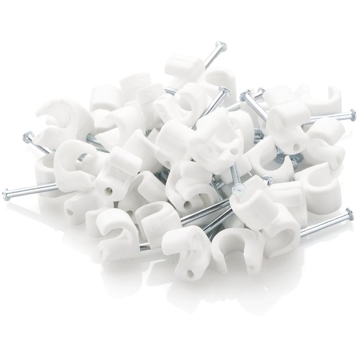 Kabelklammer för rund kabel 7-10 mm 100-pack