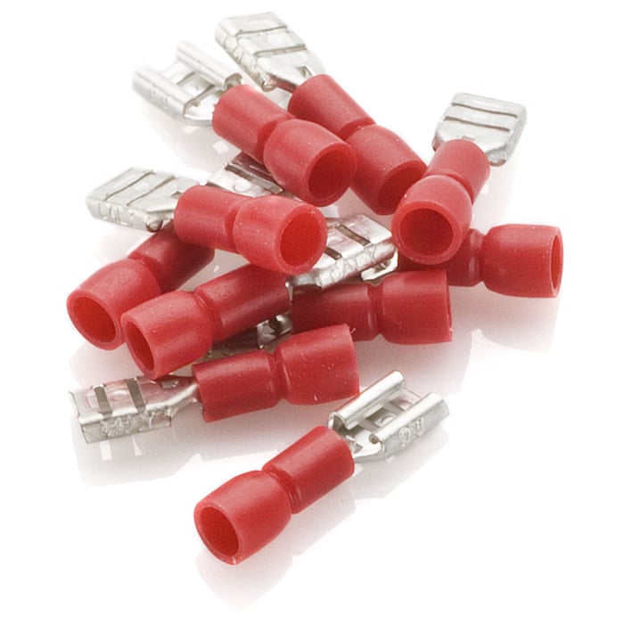 Röd flatstifthylsa 10-pack 4,8 mm