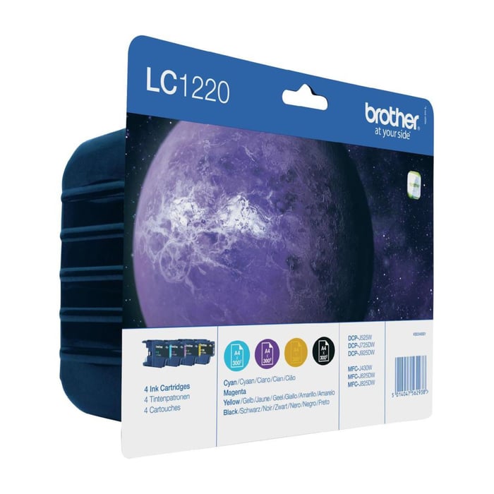 Brother LC1220 Bläckpatron 4-pack | Kontor - Skrivare & tillbehör - Bläckpatroner - Brother | GameStuff