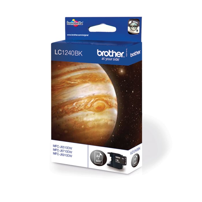 Brother LC1240BK Bläckpatron Svart | Kontor - Skrivare & tillbehör - Bläckpatroner - Brother | GameStuff