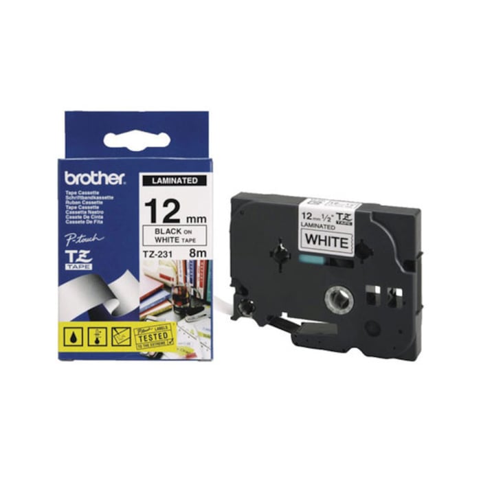 Brother TZe-tejp 12 mm 8 meter | Kontor - Märkning - Etiketter | GameStuff