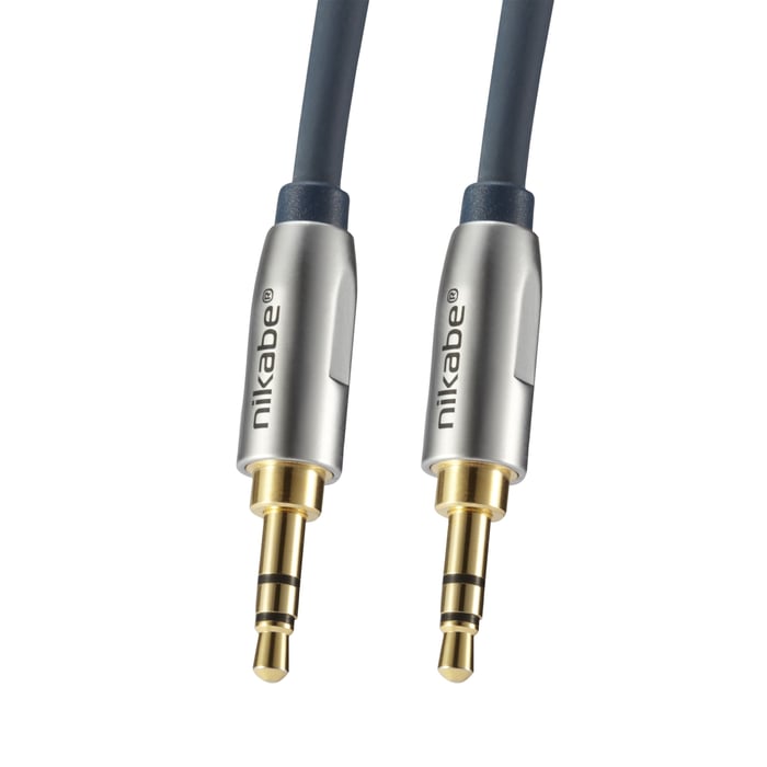 Nikabe Ljudkabel med 3,5 mm-kontakt | Ljud & bild - Kablar & adaptrar - 3,5 mm - 3,5 mm-kablar | GameStuff