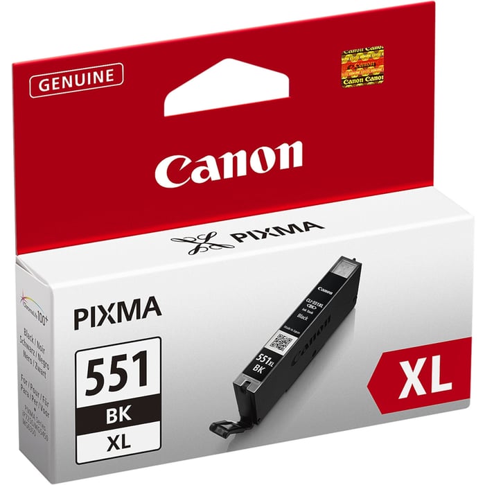 Canon CLI-551BK XL Bläckpatron Svart | Kontor - Skrivare & tillbehör - Bläckpatroner - Canon | GameStuff